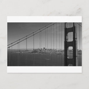 San Francisco genom Golden grind Bridge Vykort
