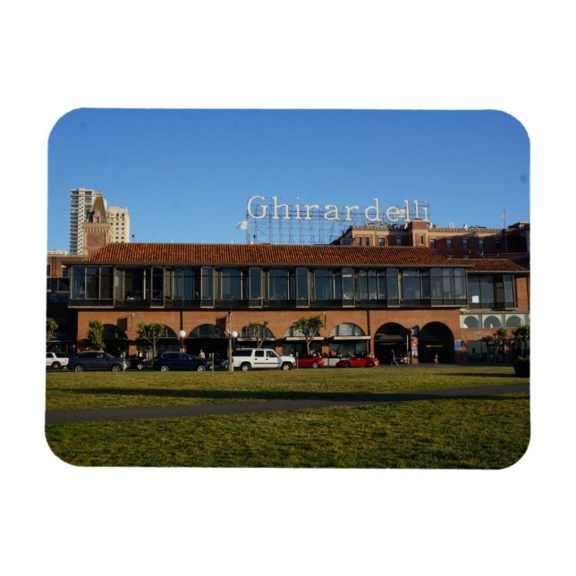 San Francisco Ghirardelli Square #2 Photo Magnet (Horisontell)