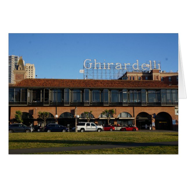 San Francisco Ghirardelli Square Card OBS Kort (Framsidan Horizontal)