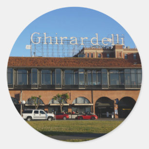 San Francisco Ghirardelli Square Stickers Runt Klistermärke