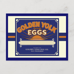 San Francisco Golden Egg Yolks Vykort