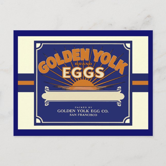 San Francisco Golden Egg Yolks Vykort (Framsida)