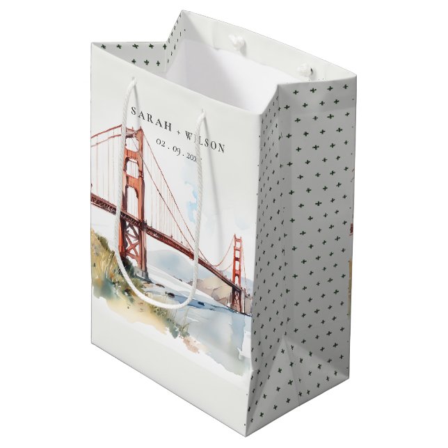 San Francisco Golden Gate Bridge Landskapsbröllop (Framsidan Vinklad)