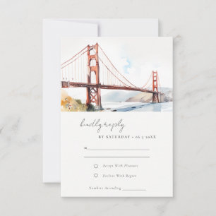 San Francisco Golden Gate Bridge Landskapsvy Bröll OSA Kort