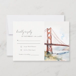 San Francisco Golden Gate Bridge Landskapsvy Bröll OSA Kort