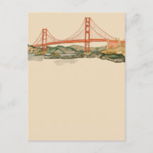 San Francisco Golden Gate Bridge Notekort