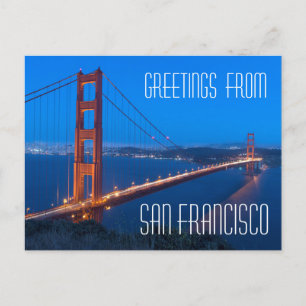 San Francisco Golden Gate Bridge Vykort