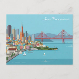 San Francisco Golden Gate Bridge vykort