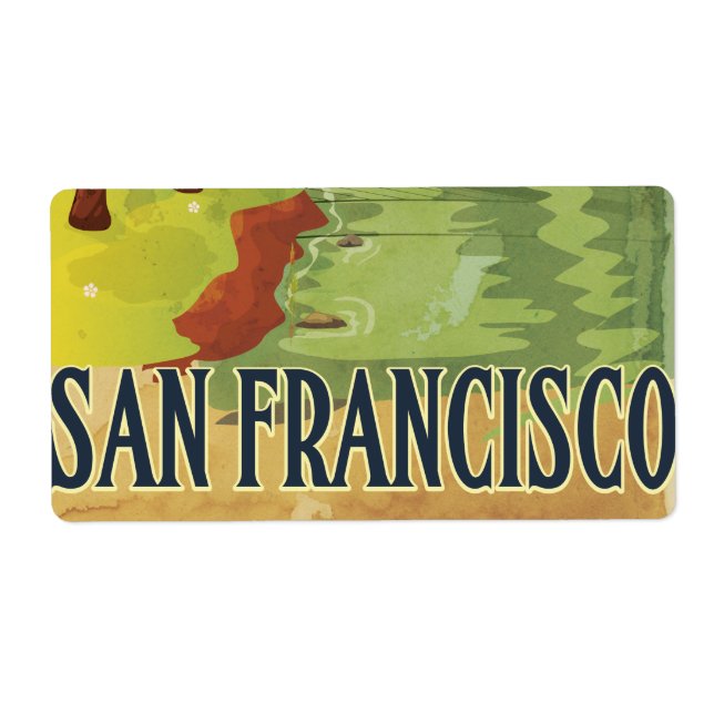 San Francisco Golden Gate-bron Fraktsedel (Framsidan)