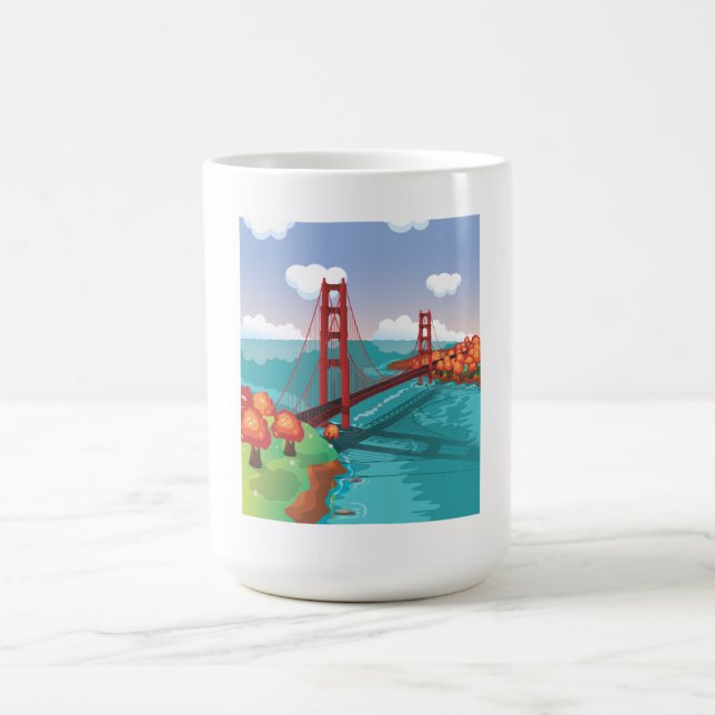 San Francisco Golden Gate-bron Kaffemugg (Center)