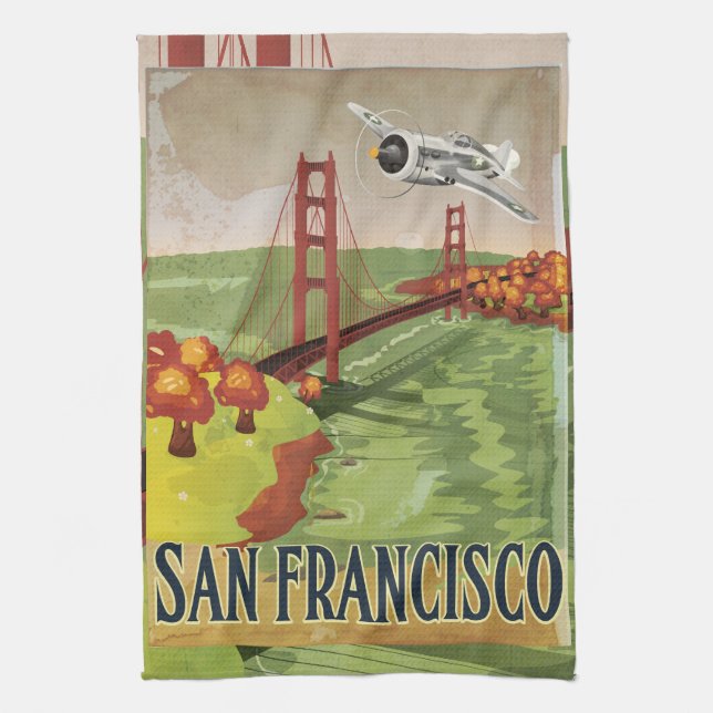 San Francisco Golden Gate-bron Kökshandduk (Vertikal)