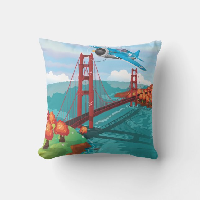 San Francisco Golden Gate-bron Kudde (Framsida)