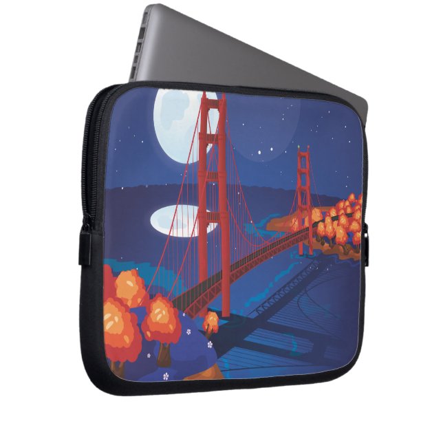 San Francisco Golden Gate-bron Laptop Sleeve (Framsidan Höger)