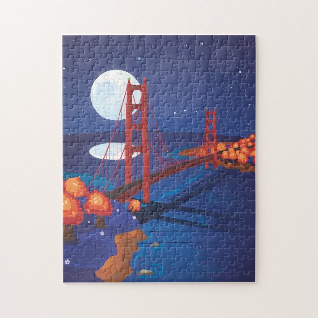 San Francisco Golden Gate-bron Pussel (Vertikal)