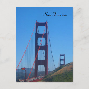 san francisco - golden gate horisontellt vykort