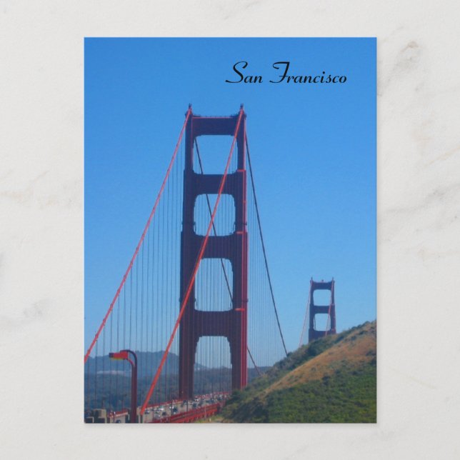 san francisco - golden gate horisontellt vykort (Framsida)