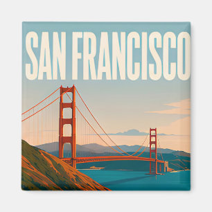 ❤️ San Francisco Golden Gate Resestil ❤️ Magnet