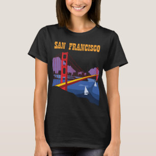 San Francisco Golden Gate Retro Resa T-Shirt