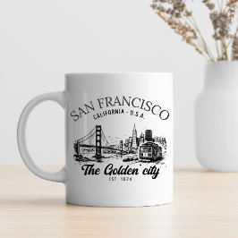 San Francisco Golden Gate Skyline Kaffemugg