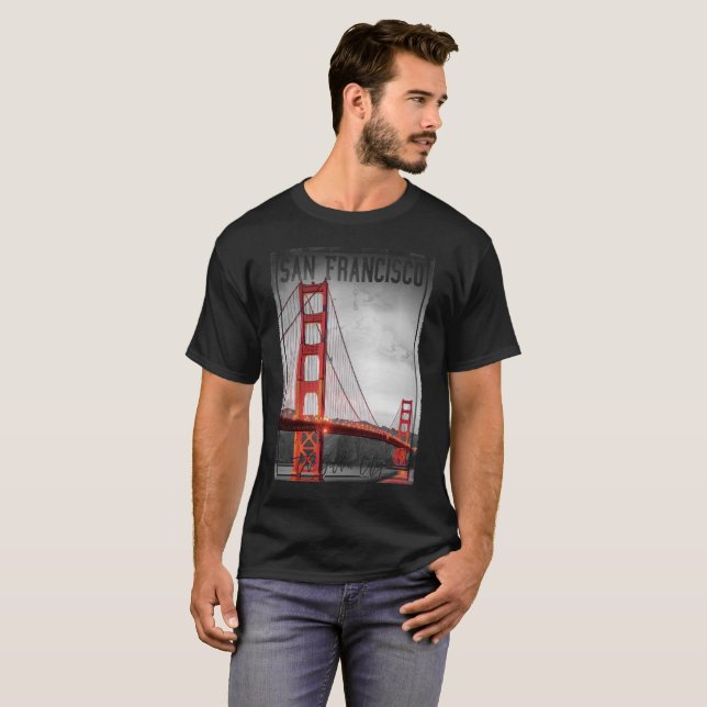 San Francisco, Golden Gate-staden, T-shirt (Hel framsida)