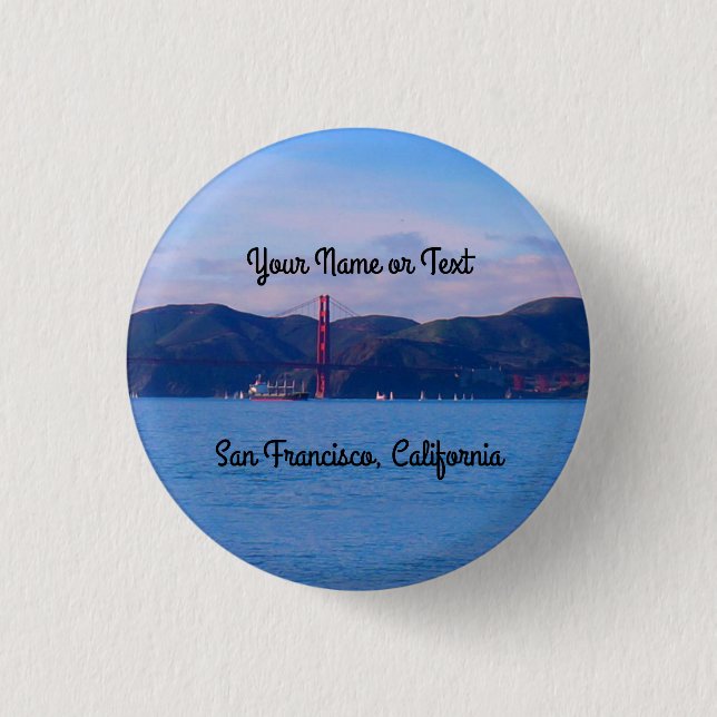 San Francisco Golden Grind Bridge #1 Pinback-knapp Knapp (Framsida)