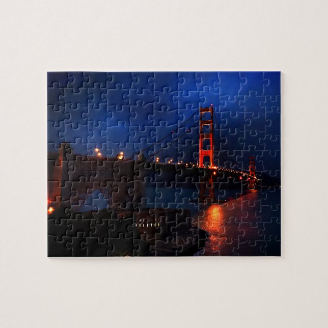 San Francisco Golden Grind Bridge #6 Jigszle Puzzl Pussel (Horisontell)