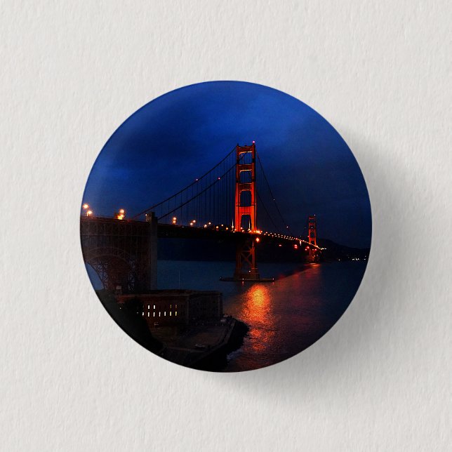 San Francisco Golden Grind Bridge #6-knapp Knapp (Framsida)