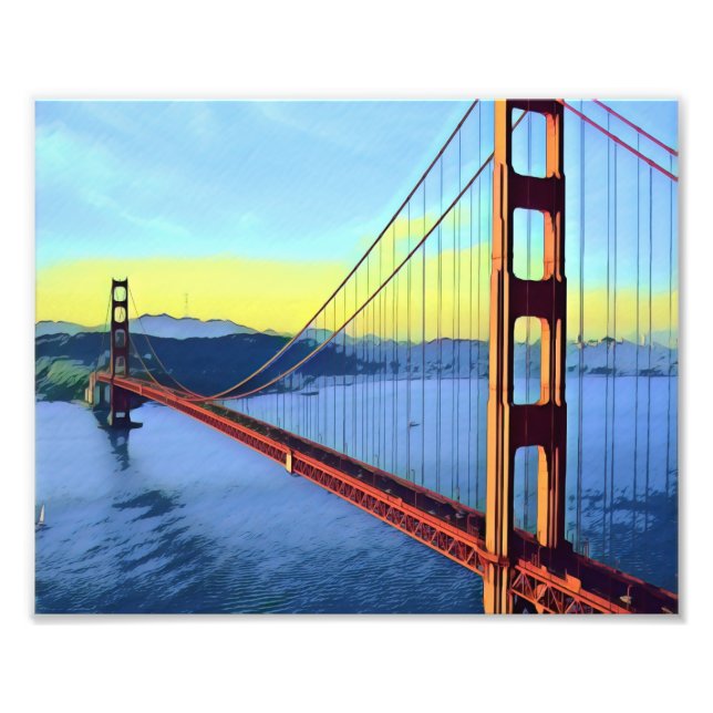 San Francisco - GOLDEN GRIND - Bridge Fototryck (Framsidan)