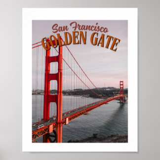 San Francisco Golden Grind Bridge - Ikonresor Poster