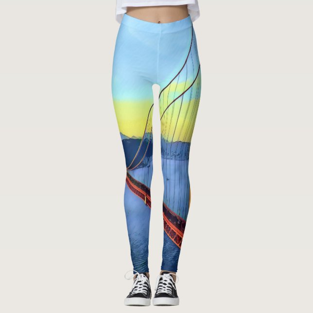 San Francisco - GOLDEN GRIND - Bridge Leggings (Framsida)