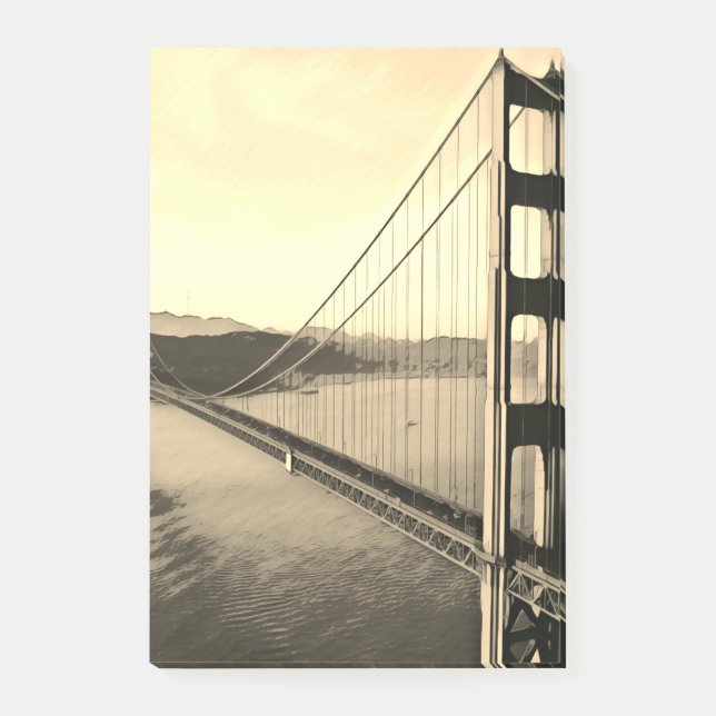 San Francisco - GOLDEN GRIND - Bridge Post-it Block (Framsida)