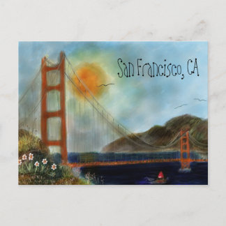 San Francisco Golden Grind Bridge Postcars Vykort