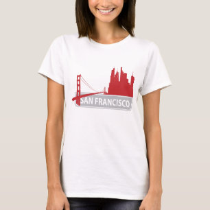 San Francisco Golden Grind Bridge Skyline Tee Shir