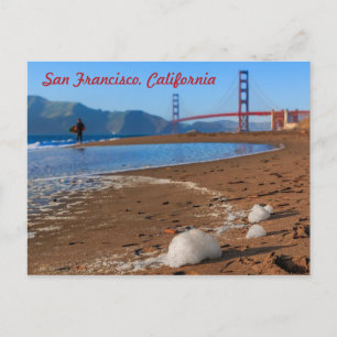 San Francisco Golden Grind Bridge vid sunset Vykort