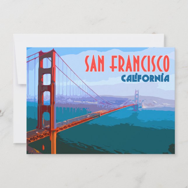 San Francisco Golden Grind-bryggkort med flata kor (Framsida)