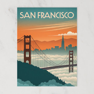 San Francisco: Golden Grind Misty Charm Vykort