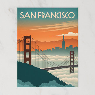 San Francisco: Golden Grind Misty Charm Vykort