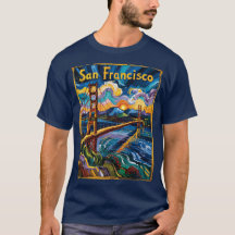 San Francisco Golden Grind Van Gogh Stil Art