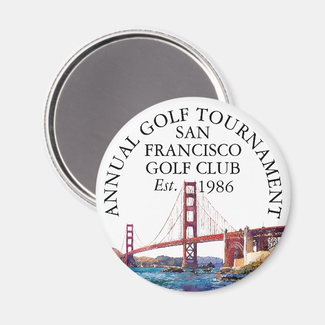 San Francisco Golf Club Tournament Anpassad Magnet (Front/Back)