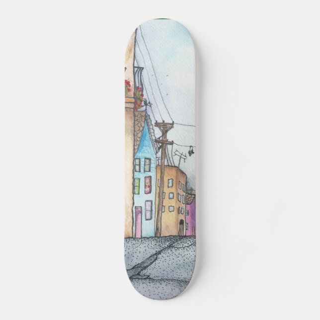 San Francisco grannskapvattenfärg Old School Skateboard Bräda 21,6 Cm (Framsida)