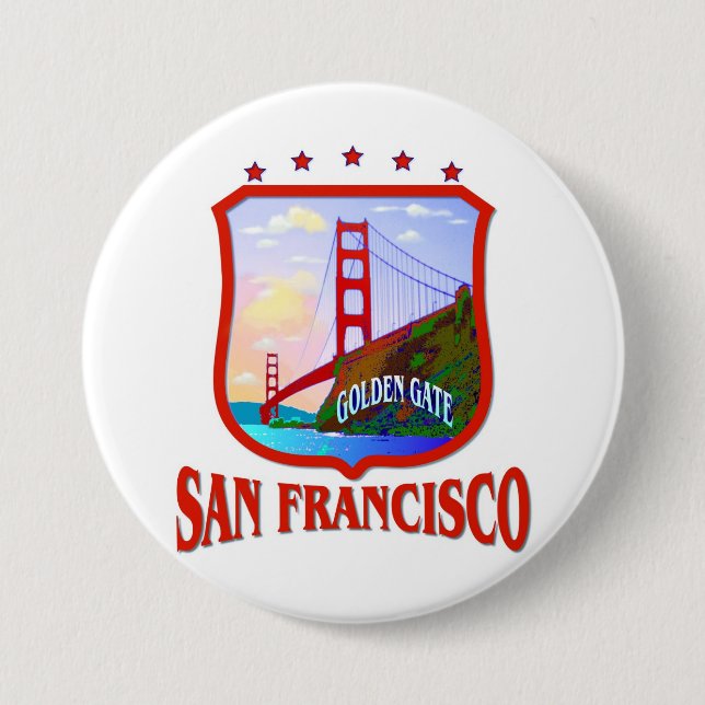 San Francisco guld- grind Knapp (Framsida)