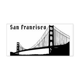 San Francisco gummi frimärke Stämpel