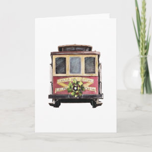 San Francisco-helgdag-kort för kabelbil Kort