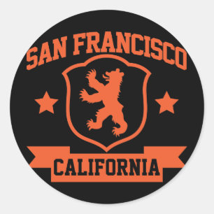 San Francisco heraldik Runt Klistermärke