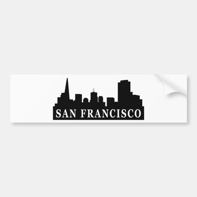 San Francisco horisont Bildekal (Framsidan)