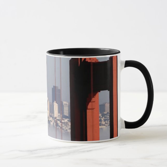 San Francisco horisont från den guld- grindbron Mugg (Höger)