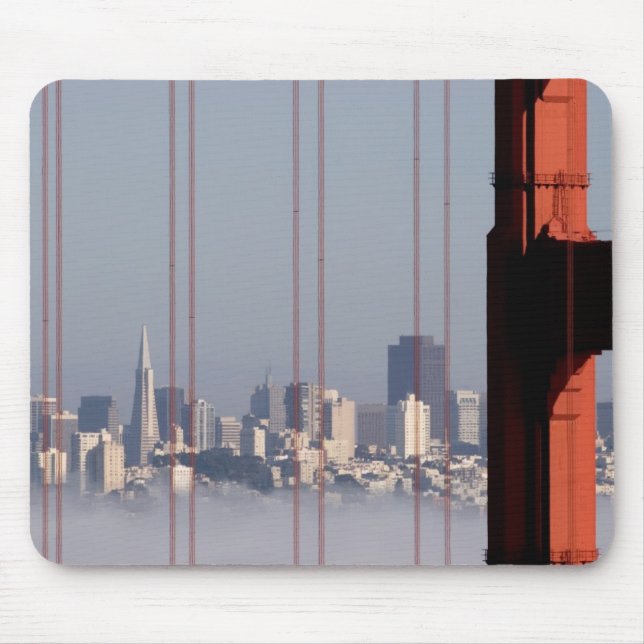 San Francisco horisont från den guld- grindbron Musmatta (Framsidan)