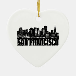 San Francisco horisont Julgransprydnad Keramik