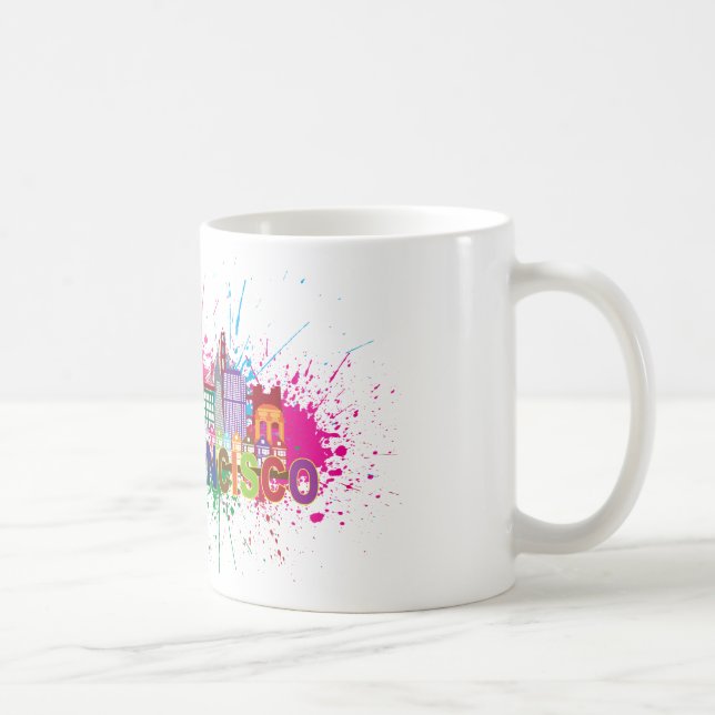 San Francisco horisont målar Kaffemugg (Höger)