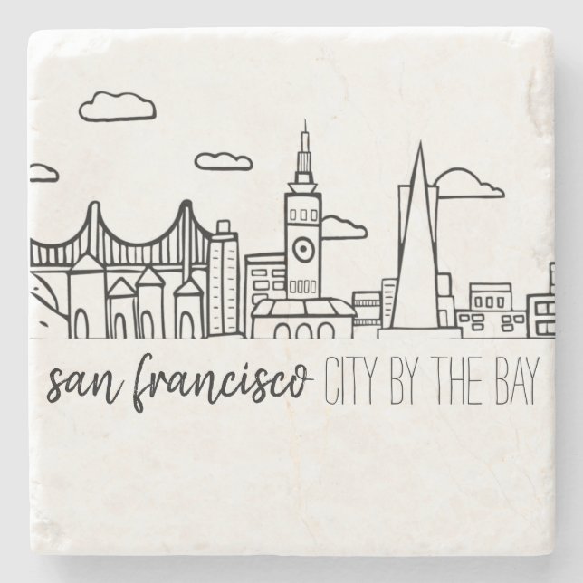 San Francisco horisont Stenunderlägg (Framsidan)